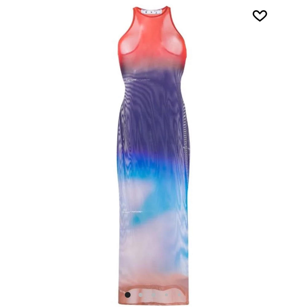 New season OFF white dress.